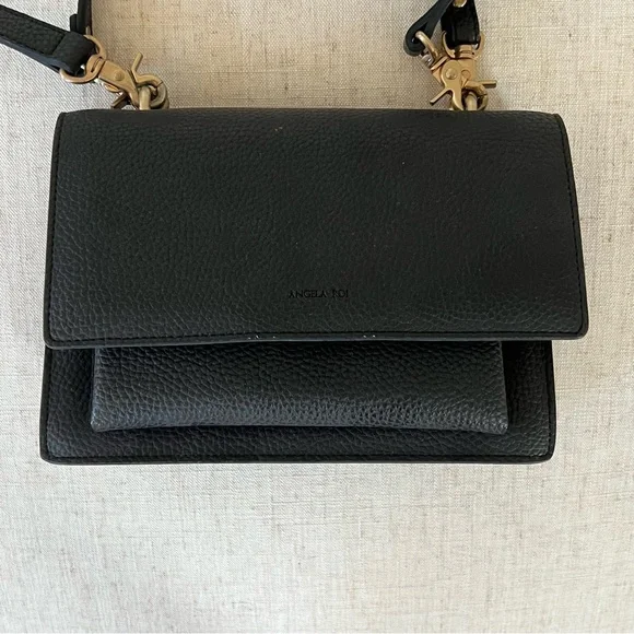 Angela Roi Eloise Vegan Leather Satchel Crossbody Bag - Picture 3 of 13